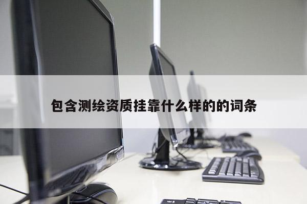 包含測繪資質(zhì)掛靠什么樣的的詞條
